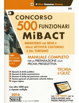 500 FUNZIONARI MIBACT