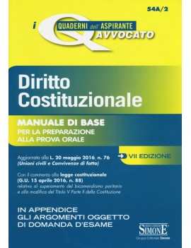 DIRITTO COSTITUZIONALE manuale dI BASE