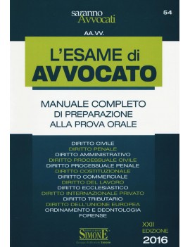 ESAME DA AVVOCATO prova orale 54 2016