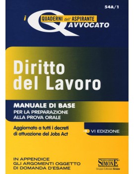 DIRITTO DEL LAVORO manuale dI BASE