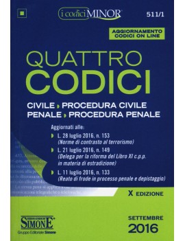 QUATTRO CODICI 2016