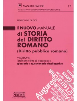 NUOVO MANUALE STORIA DIRITTO ROMANO 2016