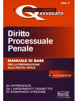 DIRITTO PROCESSUALE PENALE manuale dI BA