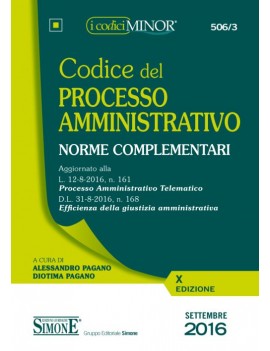 CODICE DEL PROCESSO AMMINISTRATIVO 2016