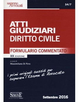 VE ATTI GIUDIZIARI DIRITTO CIVILE 2016