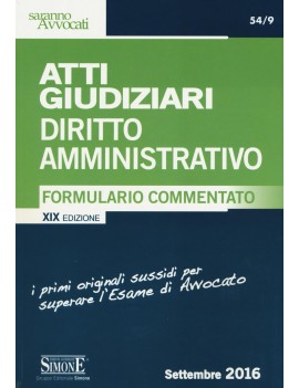 ATTI GIUDIZIARI DI DIRITTO AMMINISTRATIV