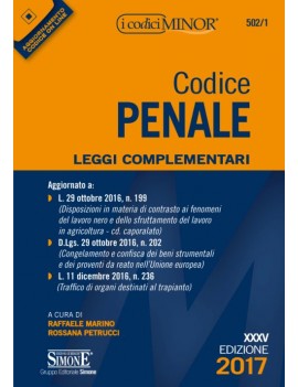 ve CODICE PENALE 2017  MINOR