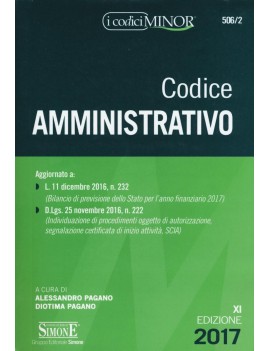 ve  codice amministrativo 2017 minor