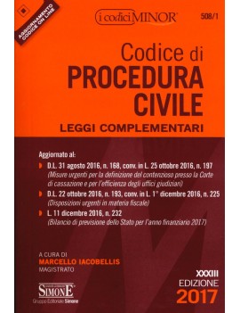 ve CODICE DI PROCEDURA CIVILE 2017