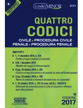 QUATTRO CODICI 2017