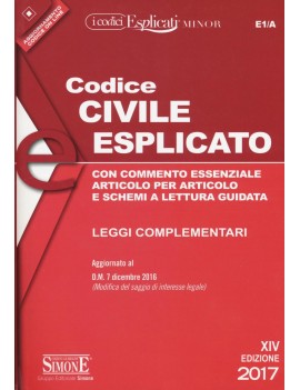 CODICE CIVILE ESPLICATO minor 2017 E1/A