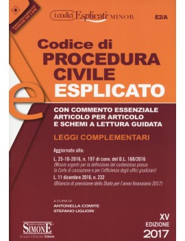 CODICE PROCEDURA CIVILE 2017 ESPLICATO