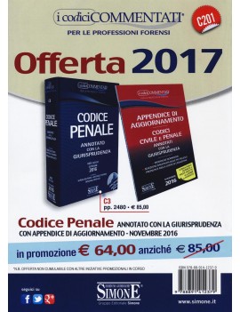 CODICE PENALE Settembre 2016 + appendice