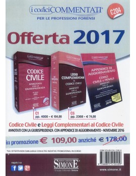 KIT C6 + C1 LEGGI COMPLEMENTARI CIVILE +