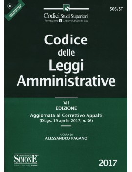 CODICE DELLE LEGGI AMMINISTRATIVE 2017