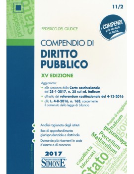 COMPENDIO DI DIRITTO PUBBLICO 2017