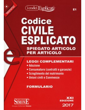 CODICE CIVILE ESPLICATO 2017