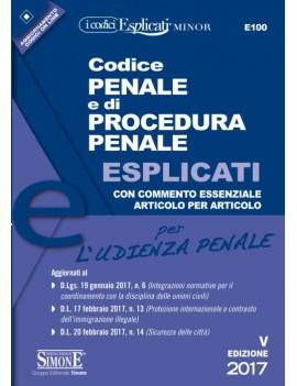 CODICE PENALE E DI PROCEDURA PENALE