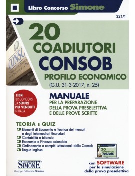 20 COADIUTORI CONSOB profilo economico 2