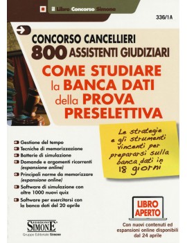 CONCORSO CANCELLIERI 800 ASS GIUDIZIARI