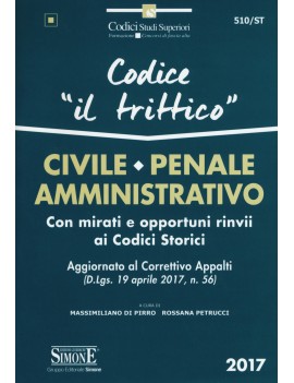 CODICE civile penale amministrativo