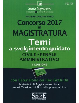 CONCORSO MAGISTRATURA 2017 TEMI SVOLTI