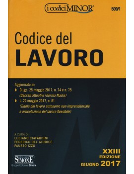 CODICE DEL LAVORO 2017