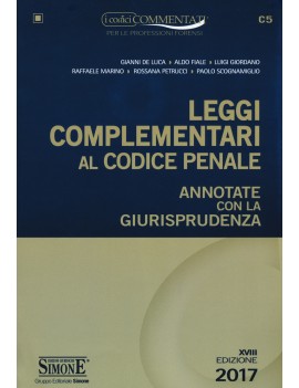 LEGGI COMPLEMENTARI AL CODICE PENALE