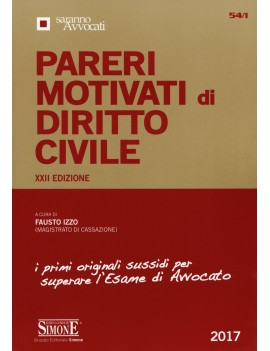 PARERI MOTIVATI DI  DIRITTO CIVILE 2017