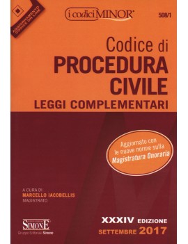 CODICE DI PROCEDURA CIVILE 2017