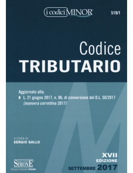 CODICE TRIBUTARIO MINOR 2017 519/1