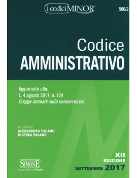 codice amministrativo 2017 minor