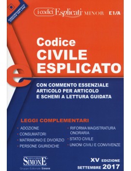 CODICE CIVILE ESPLICATO minor 2017 E1/A