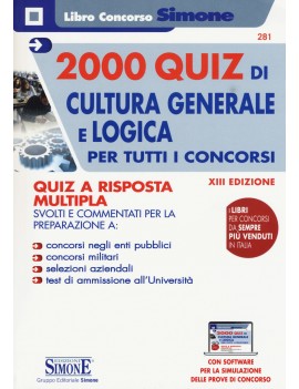 2000 quiz di CULTURA  GENERALE e logica2