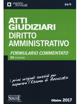 ATTI GIUDIZIARI DI DIRITTO AMMINISTRATIV