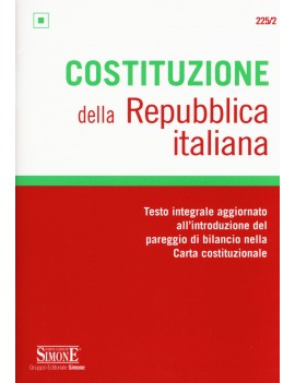 COSTITUZIONE DELLA REPUBBLICA ITALIANA