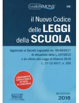 NUOVO CODICE DELLE LEGGI DELLA SCUOLA