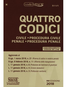 QUATTRO CODICI 2018