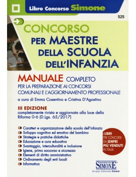 CONCORSO PER MAESTRE SCUOLA INFANZIA