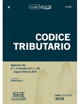 CODICE TRIBUTARIO MINOR 2017 519/1