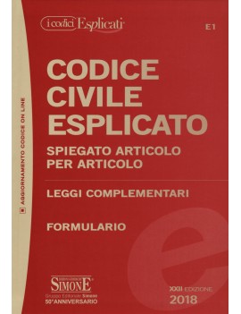 CODICE CIVILE ESPLICATO 2018