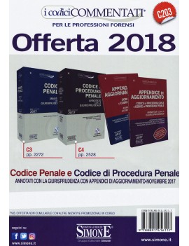 CODICE PENALE + PROCEDURA annotato 2017