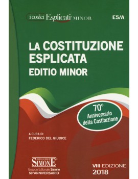 COSTITUZIONE ESPLICATA  MINOR 2018