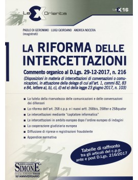 RIFORMA DELLE INTERCETTAZIONI