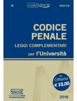 CODICE PENALE 2018  MINOR U