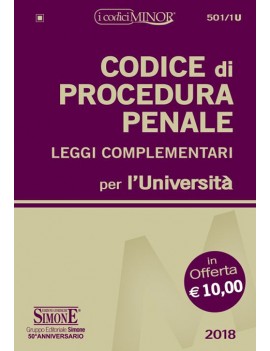 CODICE DI PROCEDURA PENALE 2018 MINOR