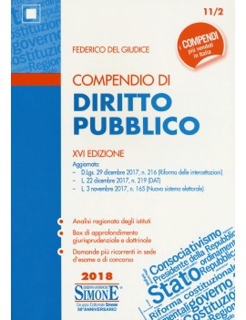 COMPENDIO DI DIRITTO PUBBLICO 2018