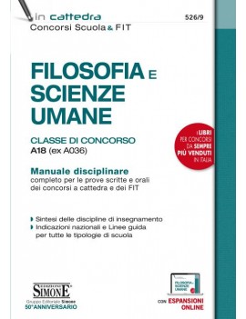 FILOSOFIA E SCIENZE UMANE