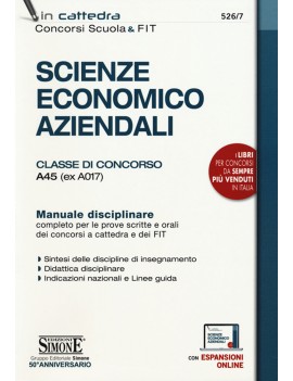 SCIENZE ECONOMICO AZIENDALI