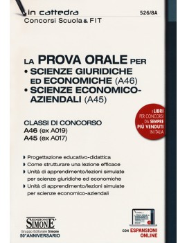 PROVA ORALE PER SCIENZE GIURICHE ED ECON